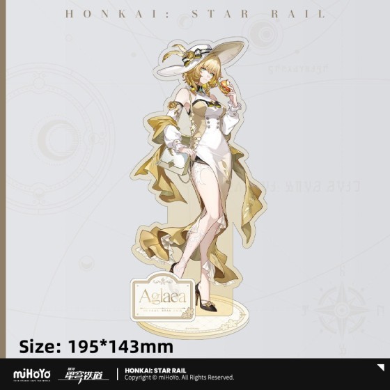 miHoYo HSR Express Travel Notes Series Aglaea Tribbie Badge Standee Pendant Game Card